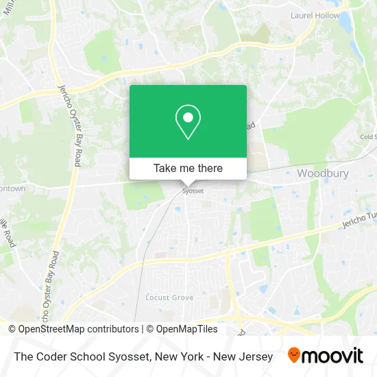 The Coder School Syosset map