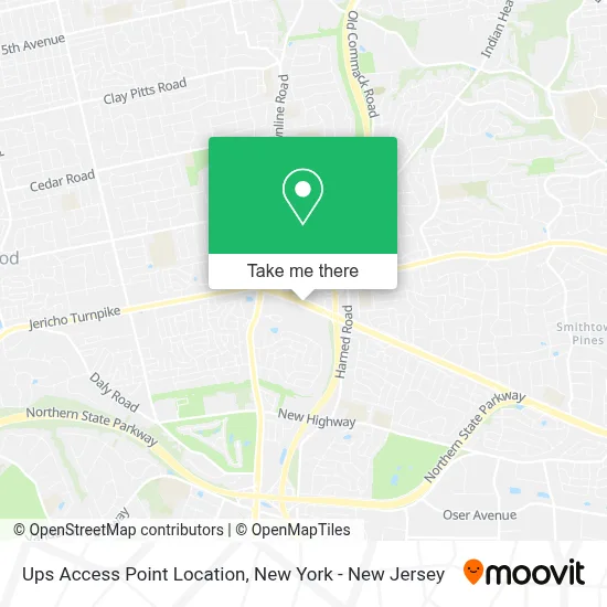 Ups Access Point Location map