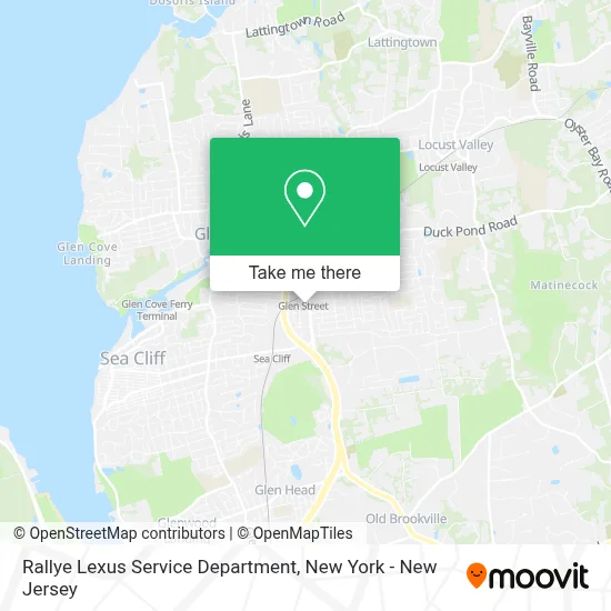 Rallye Lexus Service Department map