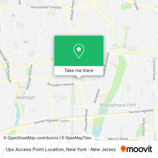 Ups Access Point Location map