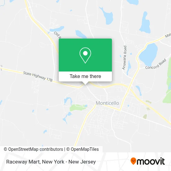 Raceway Mart map