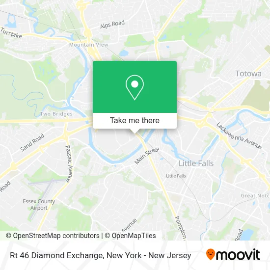 Rt 46 Diamond Exchange map