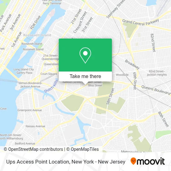 Ups Access Point Location map