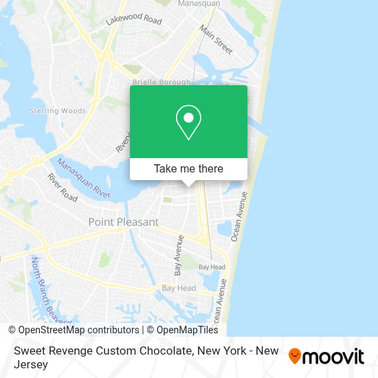 Sweet Revenge Custom Chocolate map