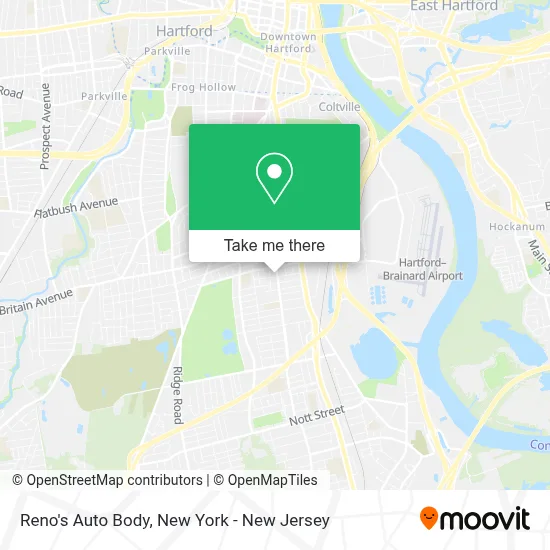 Reno's Auto Body map