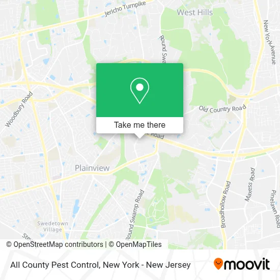 All County Pest Control map