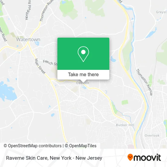 Raveme Skin Care map