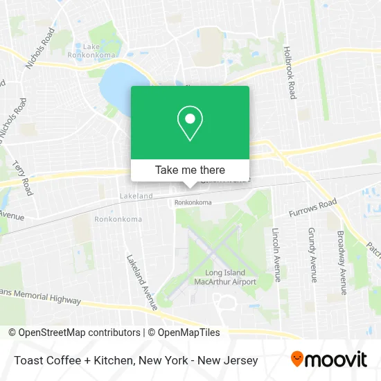 Toast Coffee + Kitchen map