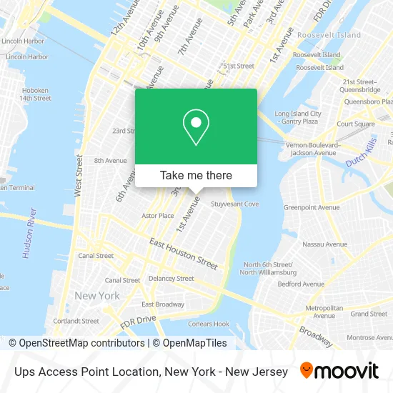 Ups Access Point Location map