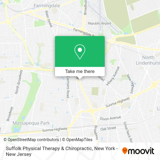 Suffolk Physical Therapy & Chiropractic map