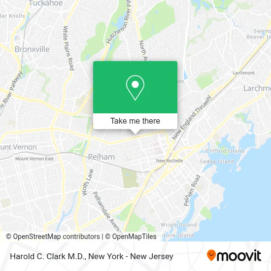 Harold C. Clark M.D. map