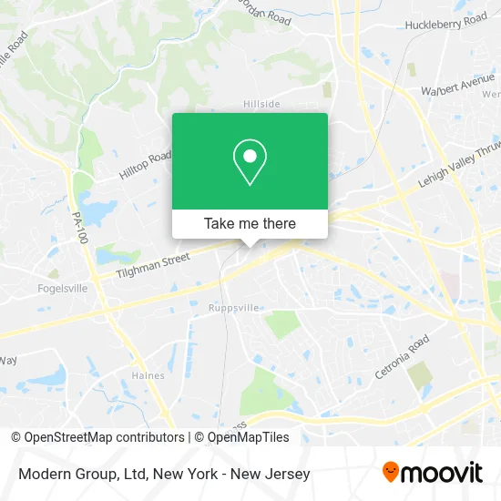 Modern Group, Ltd map