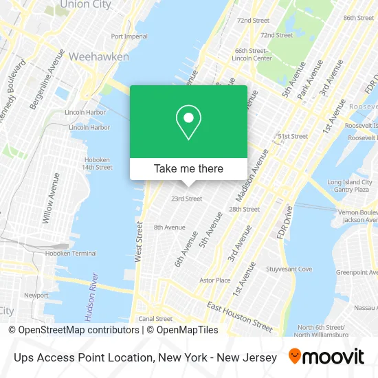 Ups Access Point Location map