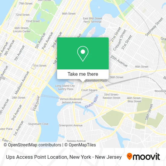 Ups Access Point Location map