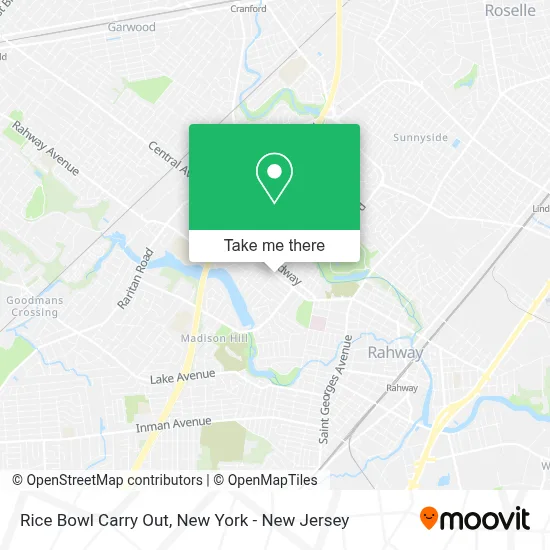 Rice Bowl Carry Out map