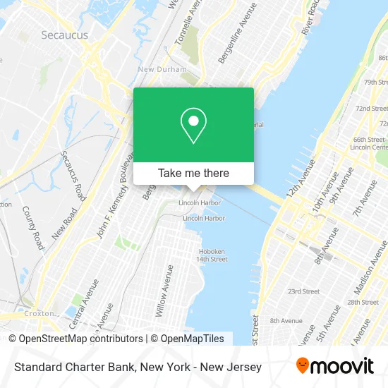 Standard Charter Bank map