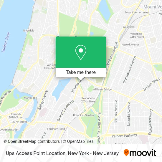 Ups Access Point Location map