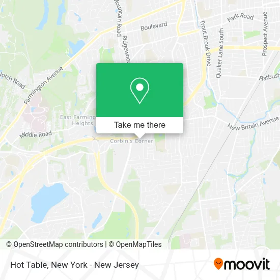 Hot Table map