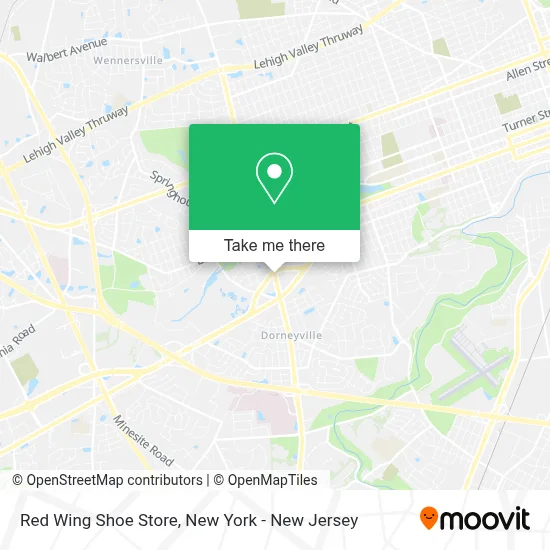 Red Wing Shoe Store map