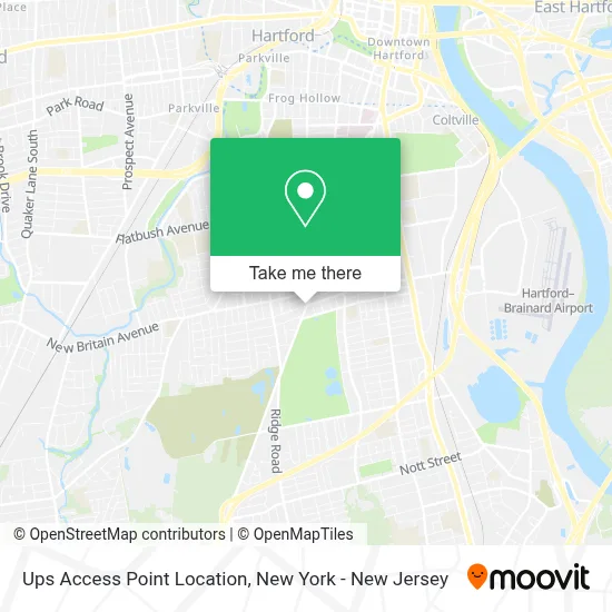 Ups Access Point Location map