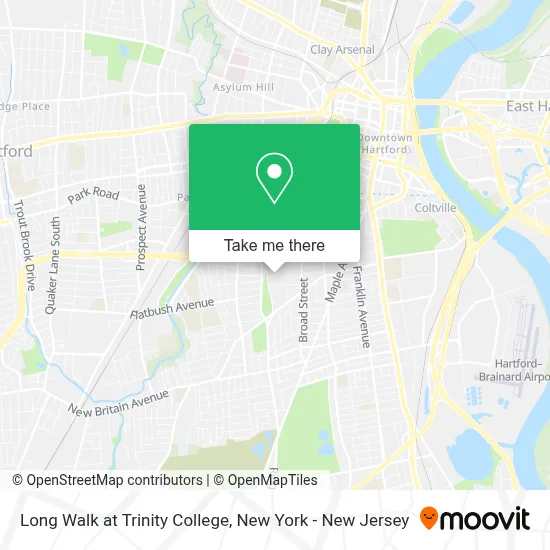 Long Walk at Trinity College map