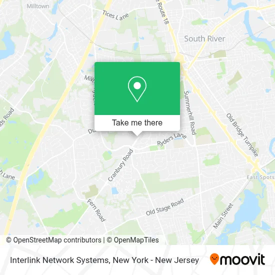Interlink Network Systems map