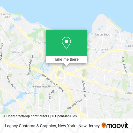 Legacy Customs & Graphics map