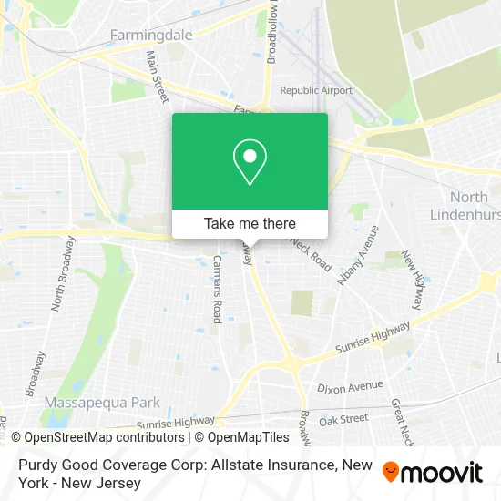 Purdy Good Coverage Corp: Allstate Insurance map