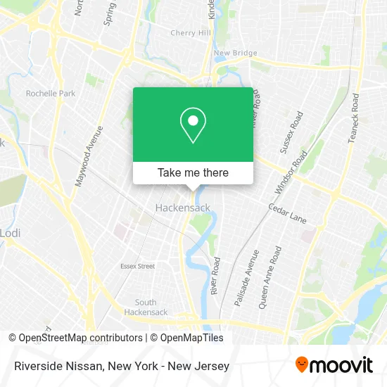 Riverside Nissan map