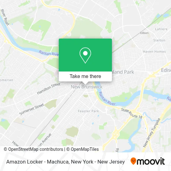 Amazon Locker - Machuca map