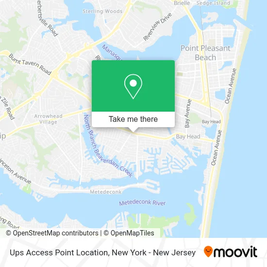 Ups Access Point Location map