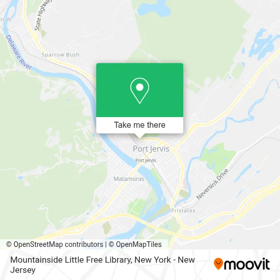 Mountainside Little Free Library map