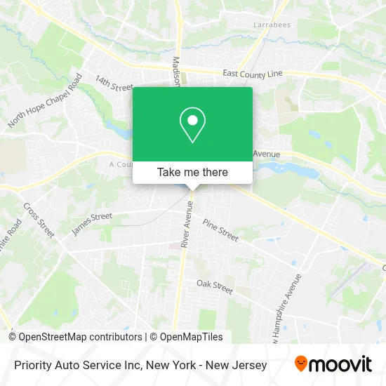 Priority Auto Service Inc map