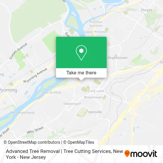 Advanced Tree Removal | Tree Cutting Services map