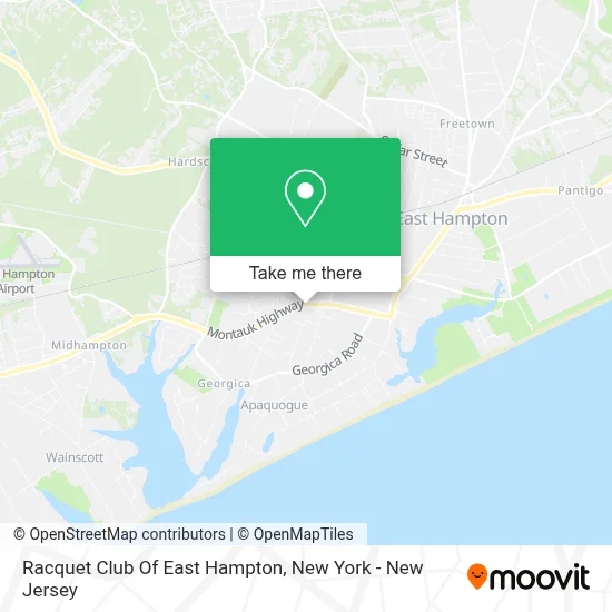 Racquet Club Of East Hampton map