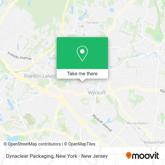 Dynaclear Packaging map
