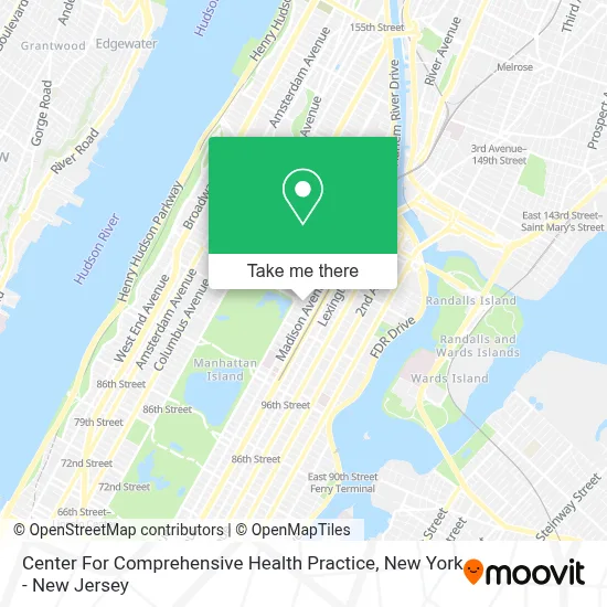 Center For Comprehensive Health Practice map