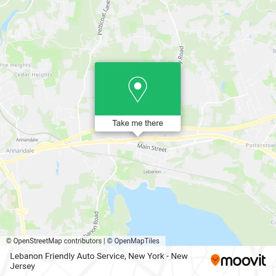 Lebanon Friendly Auto Service map