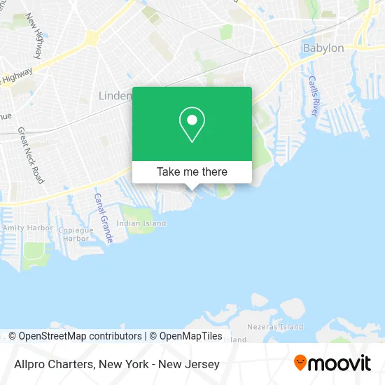 Allpro Charters map