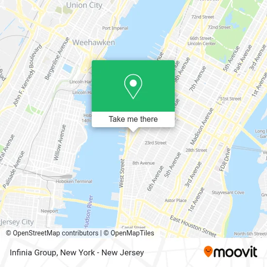 Infinia Group map