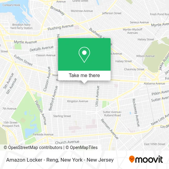 Amazon Locker - Reng map