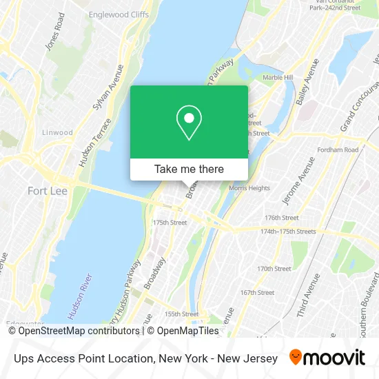 Ups Access Point Location map