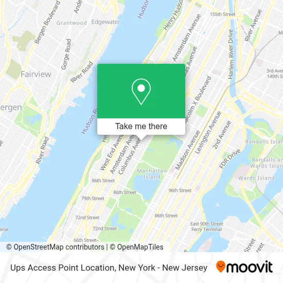 Ups Access Point Location map