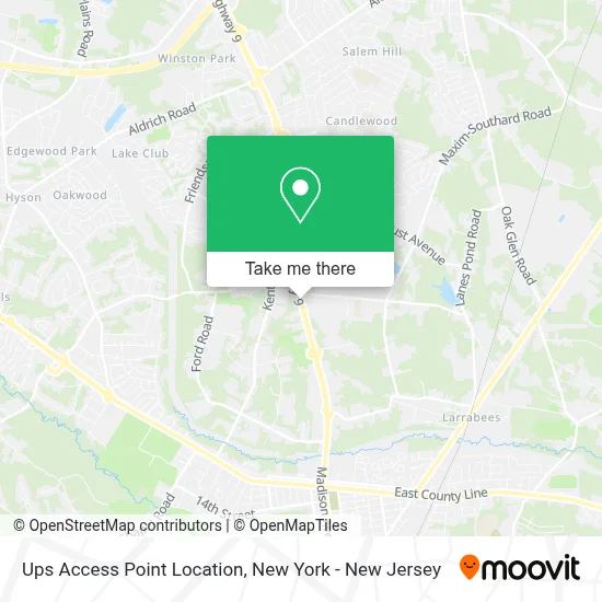 Ups Access Point Location map