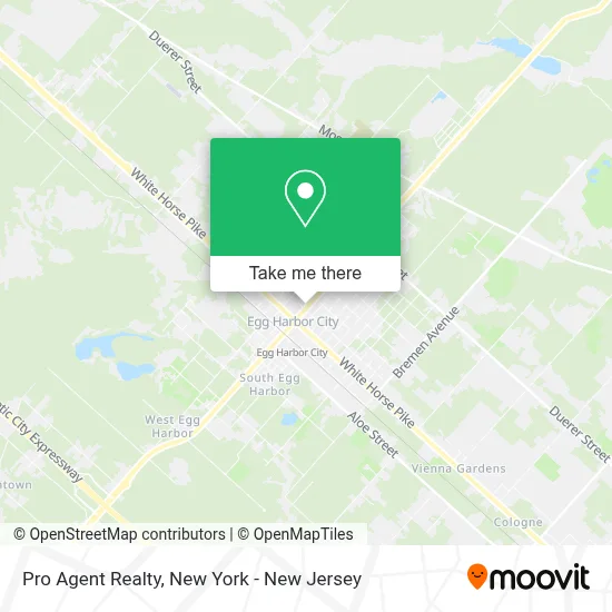 Pro Agent Realty map