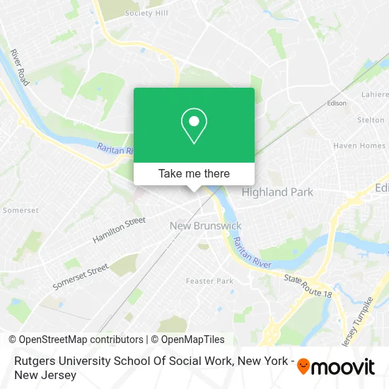 Rutgers University School Of Social Work map