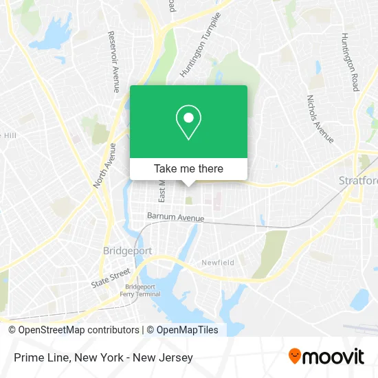Prime Line map