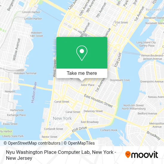 Nyu Washington Place Computer Lab map