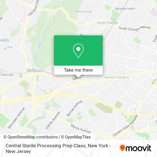 Central Sterile Processing Prep Class map