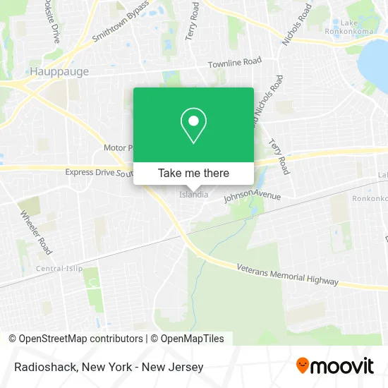 Radioshack map